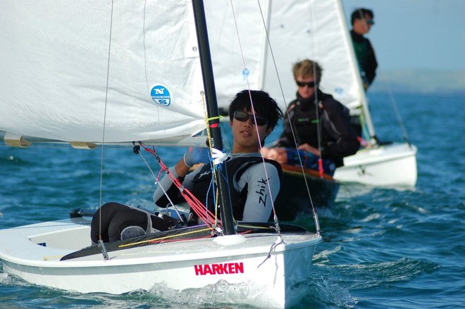 Racing on the final day of the 2012 Straling National Championships © Murrays Bay Sailing Club http://www.murraysbay.org/